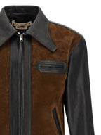 Marni Multicolor Calfskin Leather Jacket