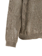 Brunello Cucinelli Brown Linen Cardigan