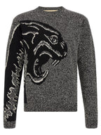 Valentino Garavani Bicolor Virgin Wool Cardigan