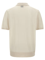 Hugo Boss White Virgin Wool Polo Shirt