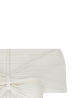 ANTONINO VALENTI White Viscose Sleeveles T-Shirt