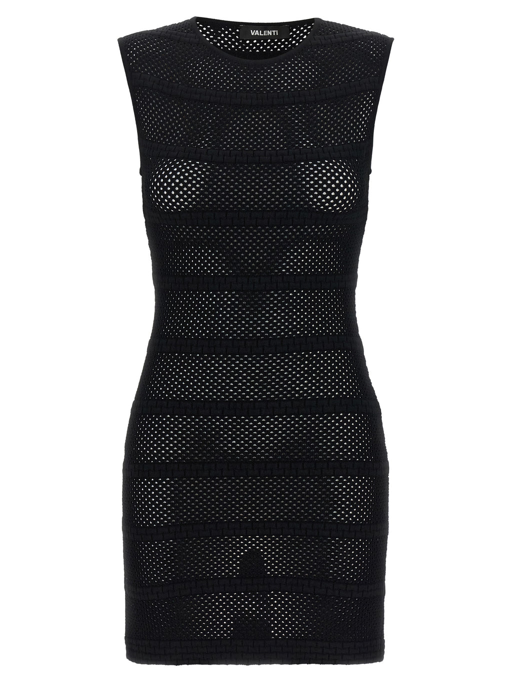 ANTONINO VALENTI Black Viscose Short Dress