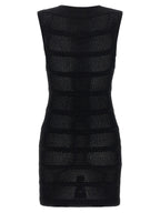 ANTONINO VALENTI Black Viscose Short Dress