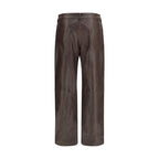 Magda Butrym Brown Leather Pants