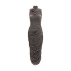Magda Butrym Gray Copper Cocktail Dress
