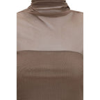 Lemaire Brown Polyamide Pattern Shirt