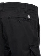 C.P. Company Black Cotton Cargo Pants