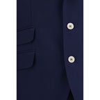 Brunello Cucinelli Blue Wool Oves Aries Two-Piece Suit