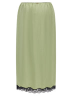 Twinset Bicolor Marabou Midi Skirt
