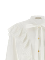 Alberta Ferretti White Cotton Blouse