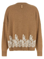 Alberta Ferretti Brown Cashmere Cardigan