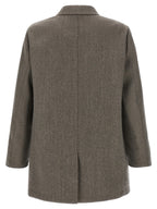 Pal Zileri Brown Wool Coat