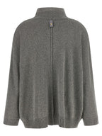 Alberta Ferretti Gray Cashmere Cardigan