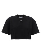 Off-White Black Cotton T-Shirt