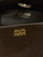 Ganni Brown Polyethylene Handbag