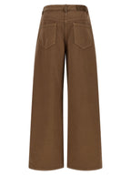 Brunello Cucinelli Brown Cotton Casual Pants