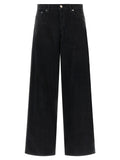 Haikure Black Cotton Flared Jeans