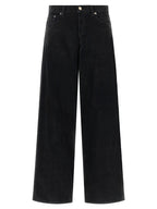 Haikure Black Cotton Flared Jeans
