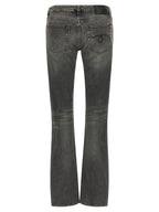 R13 Black Cotton Bootcut Jeans