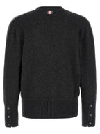 Thom Browne Gray Virgin Wool Cardigan