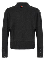 Thom Browne Gray Virgin Wool Polo Shirt