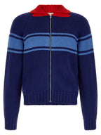 Marni Blue Cotton Cardigan