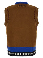 Marni Multicolor Wool Sleeveles Sweater