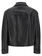 Marni Black Calfskin Leather Jacket