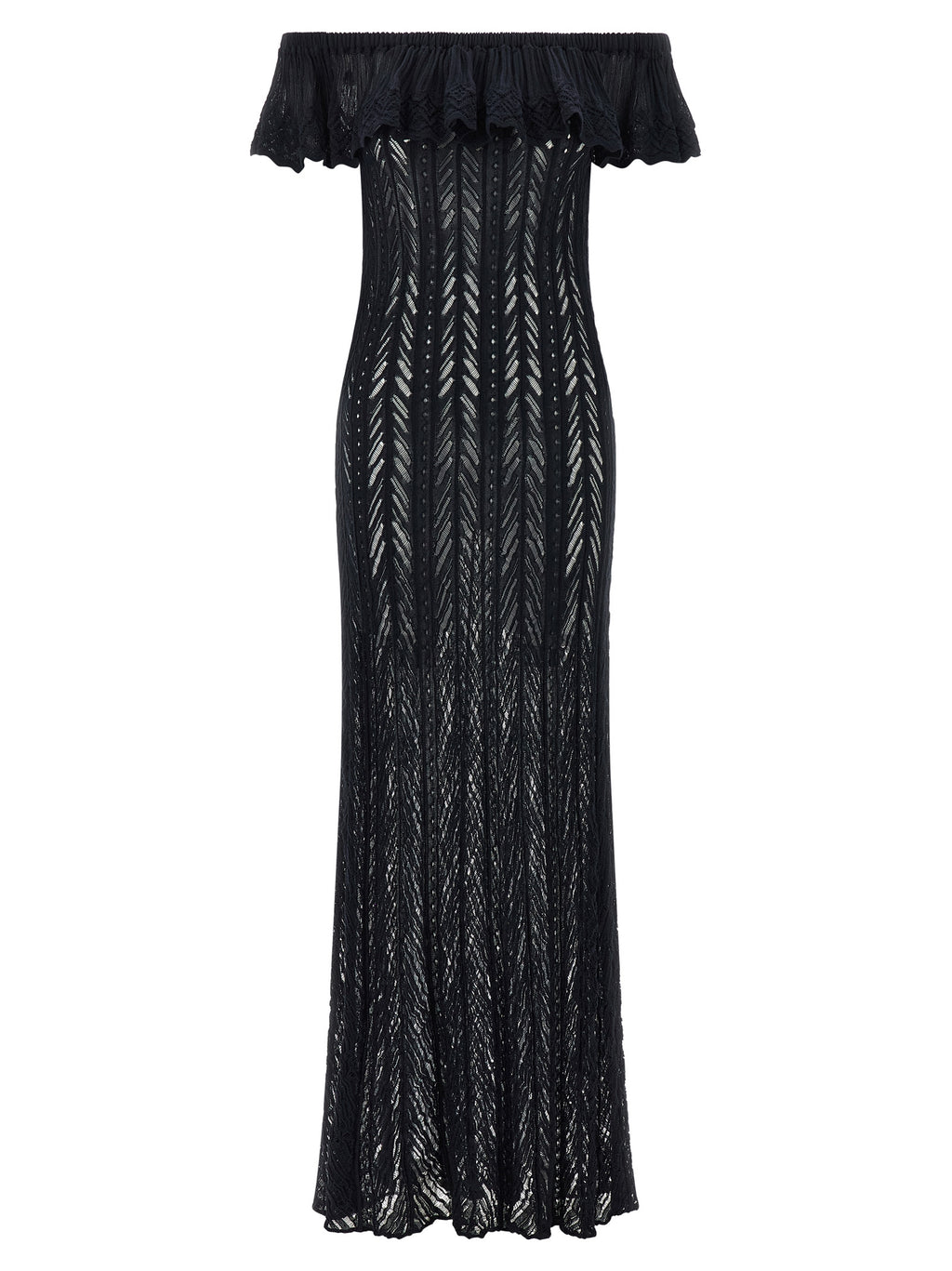 ANTONINO VALENTI Blue Cotton Long Dress