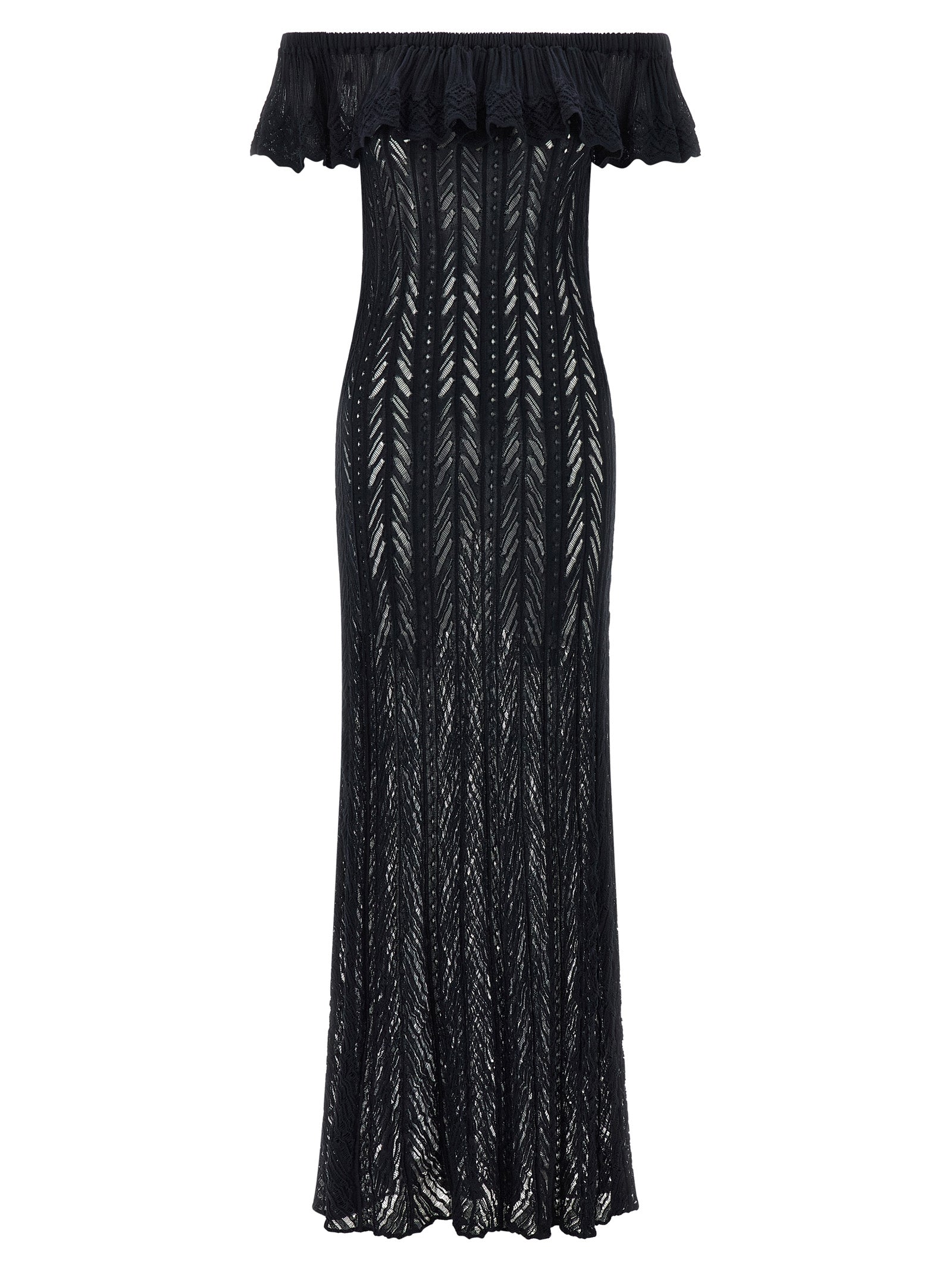 ANTONINO VALENTI Blue Cotton Long Dress