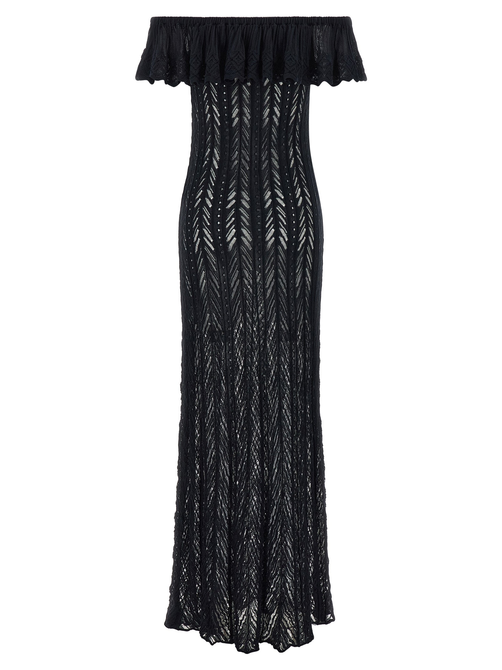 ANTONINO VALENTI Blue Cotton Long Dress