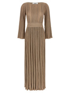 ANTONINO VALENTI Gold Viscose Long Dress