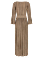 ANTONINO VALENTI Gold Viscose Long Dress