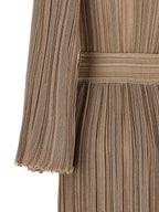 ANTONINO VALENTI Gold Viscose Long Dress