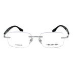 Trussardi Silver Stainless Steel Glasses (Frames)