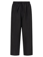 Lemaire Black Linen Casual Pants