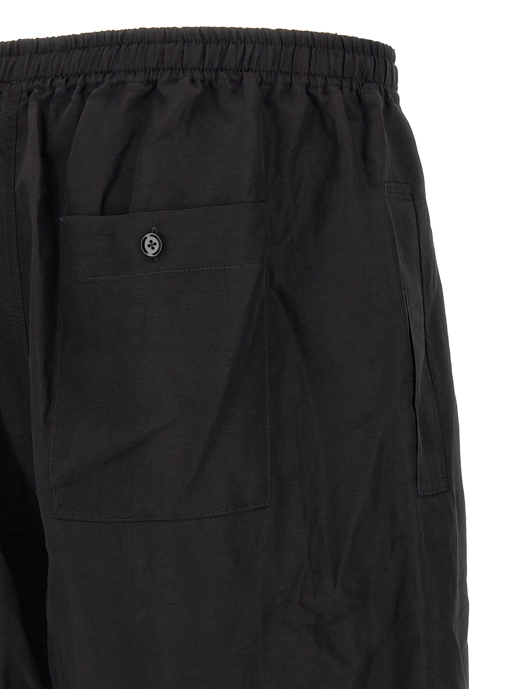 Lemaire Black Linen Casual Pants