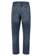 A.P.C. Blue Cotton Straight-Leg Jeans