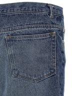 A.P.C. Blue Cotton Straight-Leg Jeans
