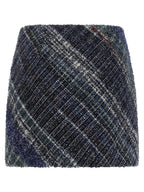 Missoni Blue Wool Long Skirt