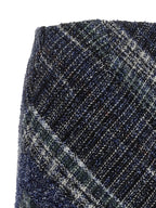 Missoni Blue Wool Long Skirt