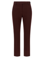 Brunello Cucinelli Bordeaux Cotton Casual Pants