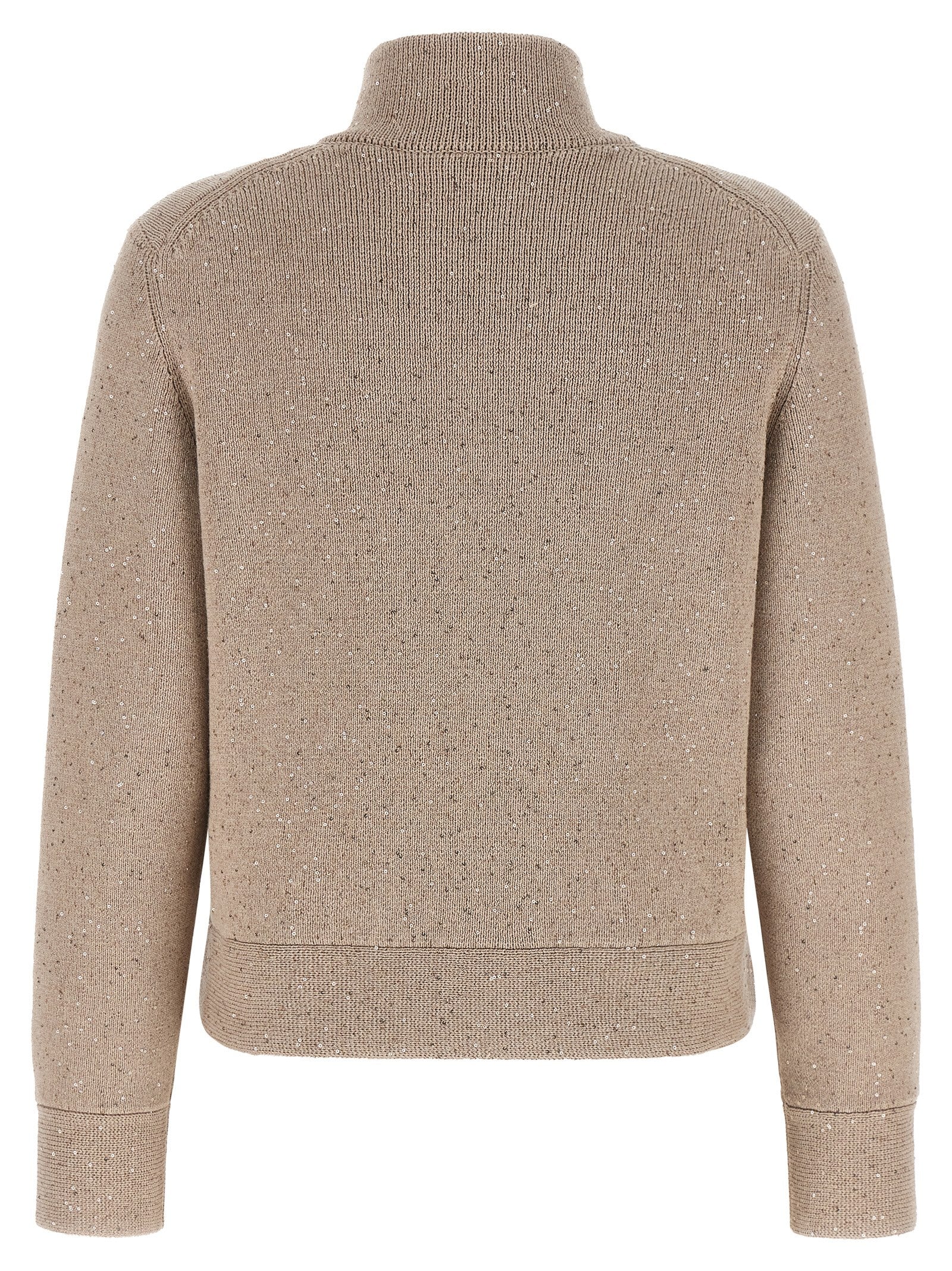 Brunello Cucinelli Beige Cotton Cardigan
