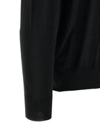 Kiton Black Wool Polo Shirt