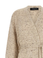 Fabiana Filippi Beige Wool Cardigan