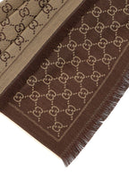 Gucci Brown Wool Scarf