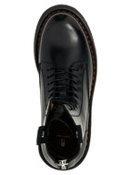 R13 Black Cowhide Lace-Up Boots