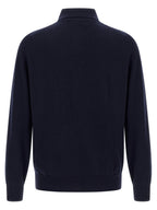 Brunello Cucinelli Blue Cashmere Polo Shirt