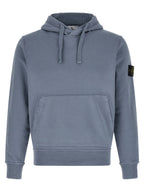 Stone Island Blue Cotton Sweatshirt