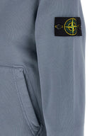 Stone Island Blue Cotton Sweatshirt
